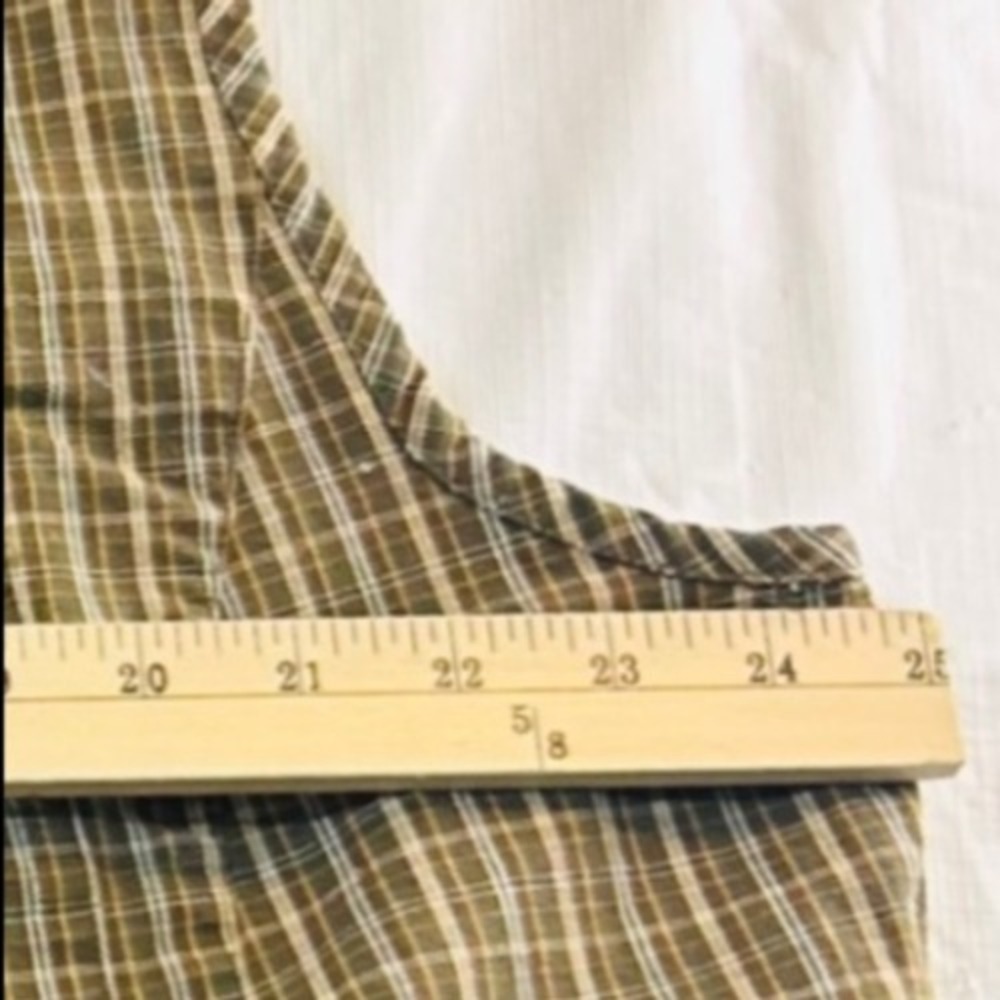 Vintage Elisabeth Liz Claiborne Women Plaid Button Front Vest Cotton Sz XXL - Picture 7 of 7